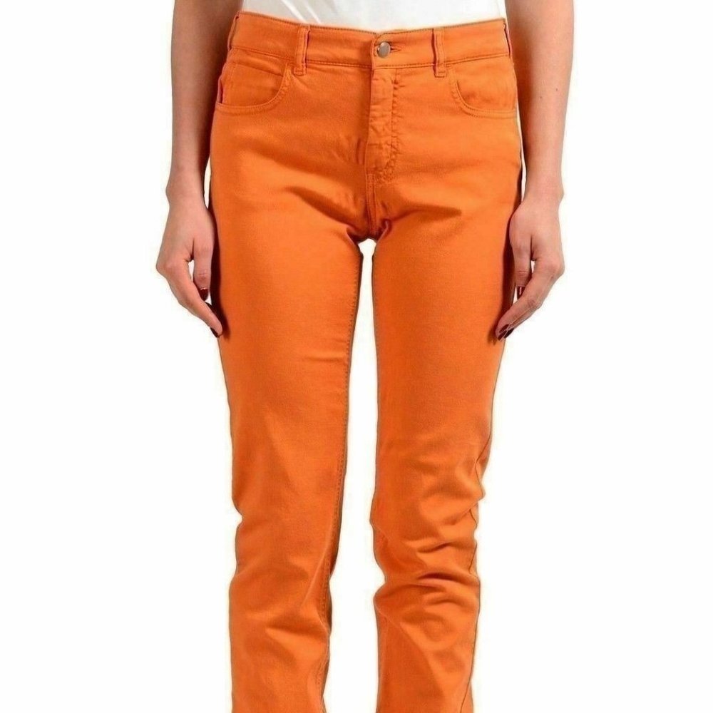 Maison Margiela MM6 Women's Brown Straight Leg Jeans US M IT 42